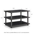 Furinno TURN-N-TUBE Wood 3-Tier Corner TV Stand for TV up to 25