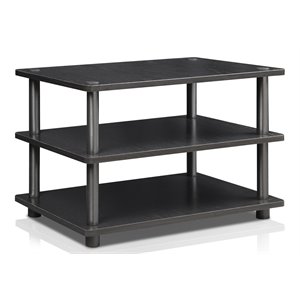 furinno turn-n-tube wood 3-tier corner tv stand for tv up to 25