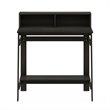 Furinno Engineered Wood SIMPLISTIC A Frame Computer Desk in Espresso