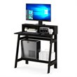Furinno Engineered Wood SIMPLISTIC A Frame Computer Desk in Espresso