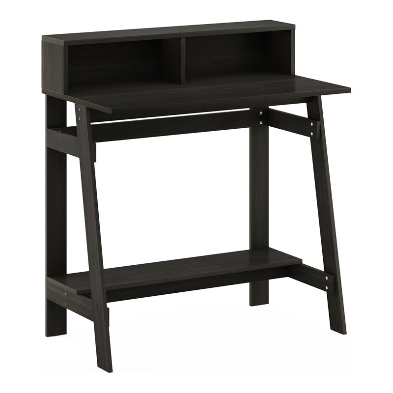 Furinno Engineered Wood SIMPLISTIC A Frame Computer Desk in Espresso