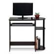Furinno Engineered Wood SIMPLISTIC Computer Desk in Dark Brown/Black