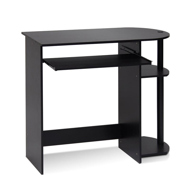 Furinno Engineered Wood SIMPLISTIC Computer Desk in Espresso/Black
