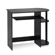 Furinno Engineered Wood SIMPLISTIC Computer Desk in Espresso/Black