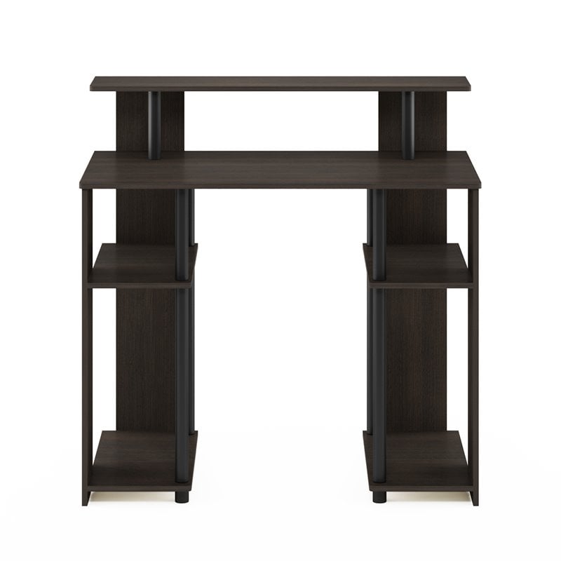 Furinno JAYA Engineered Wood Simple Design Computer Writing Desk in Walnut/Black