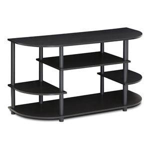 Furinno JAYA Wood Corner TV Stand for TV up to 46&quot in Espresso/Black