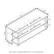 Furinno SULLY Wood 3-Tier TV Stand for TV up to 48