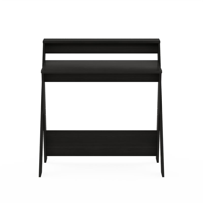 Furinno Modern Engineered Wood SIMPLISTIC Criss-Crossed Study Desk in Espresso