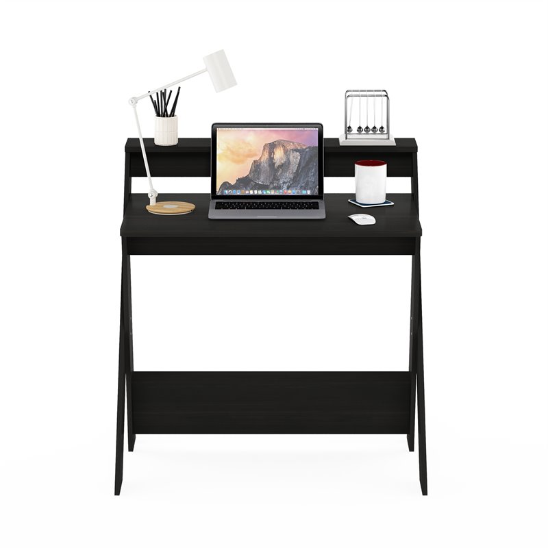Furinno Modern Engineered Wood SIMPLISTIC Criss-Crossed Study Desk in Espresso