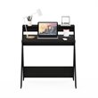 Furinno Modern Engineered Wood SIMPLISTIC Criss-Crossed Study Desk in Espresso
