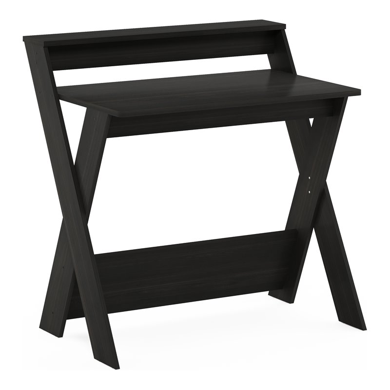 Furinno Modern Engineered Wood SIMPLISTIC Criss-Crossed Study Desk in Espresso