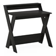 Furinno Modern Engineered Wood SIMPLISTIC Criss-Crossed Study Desk in Espresso
