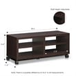 Furinno INDO Wood Tatami Entertainment TV Stand for TV up to 44