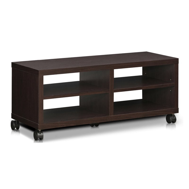 Furinno INDO Wood Tatami Entertainment TV Stand for TV up to 44