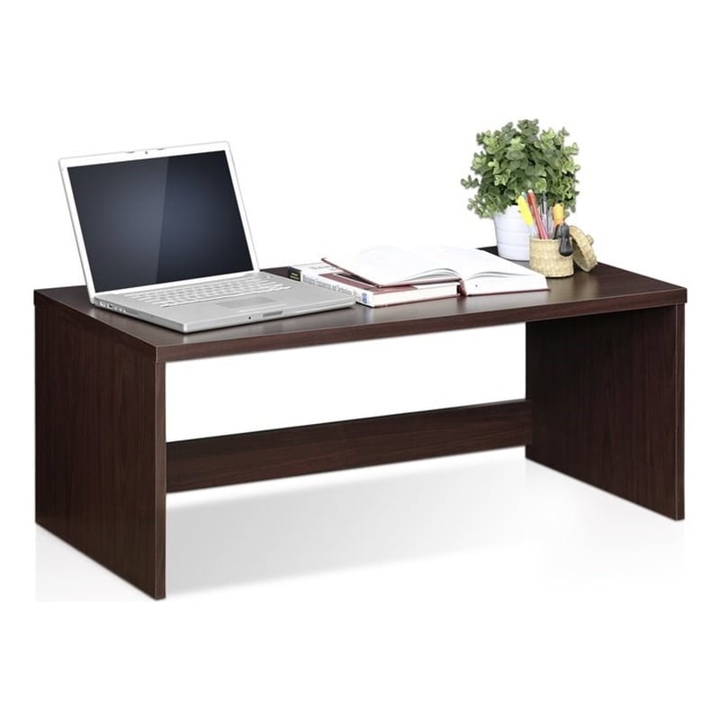 Furinno INDO Engineered Wood Low Rise Tatami Writing Desk in Espresso