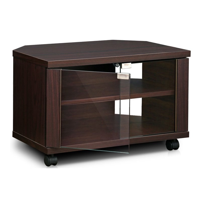 Furinno INDO Wood 3-Tier Petite TV Stand for TV up to 23