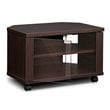 Furinno INDO Wood 3-Tier Petite TV Stand for TV up to 23