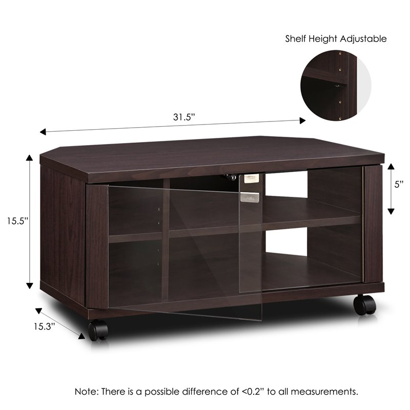Furinno INDO Engineered Wood 2x2 TV Stand for TV up to 31