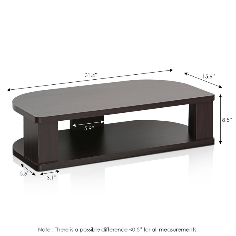 Furinno INDO Engineered Wood Swivel Shelf for TV up to 32