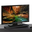 Furinno INDO Contemporary Engineered Wood Swivel TV Board in Black