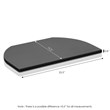 Furinno INDO Contemporary Engineered Wood Swivel TV Board in Black