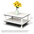 Furinno JUST Engineered Wood 2-Tier No Tools Coffee Table in White