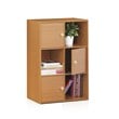 Furinno PASIR Engineered Wood 3-Tier Shelf with Round Handle in Light Cherry
