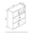 Furinno PASIR Engineered Wood 3-Tier Shelf with Round Handle in Light Cherry