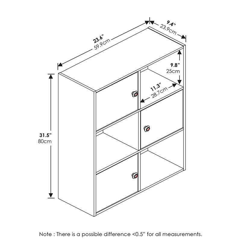 Furinno PASIR Wood 3-Tier Shelf with Round Handle in Steam Beech/Natural