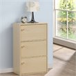 Furinno PASIR Wood 3-Tier Bookcase with Round Handle in Steam Beech/Natural
