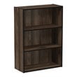 Furinno PASIR Engineered Wood 3-Tier Open Shelf in Columbia Walnut