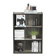 Furinno PASIR Engineered Wood 3-Tier Open Shelf in French Oak Gray