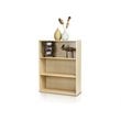 Furinno PASIR Engineered Wood 3-Tier Open Shelf in Steam Beech/Natural