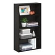 Furinno PASIR Contemporary Engineered Wood 4-Tier Open Shelf in Espresso