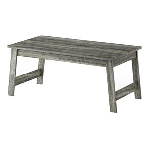 Furinno Contemporary Engineered Wood BEGINNING Coffee Table in French Oak Gray