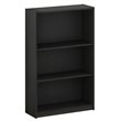 Furinno JAYA Wood Simple Home 3-Tier AdJUSTable Shelf Bookcase in Black