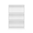 Furinno JAYA Wood Simple Home 3-Tier AdJUSTable Shelf Bookcase in White