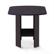 Furinno Contemporary Engineered Wood Simple Design End Table in Dark Walnut
