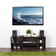 Furinno INDO Engineered Wood 2x2 Petite Audio Video Storage Shelf in Espresso