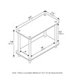 Furinno TURN-N-TUBE Wood 2-Tier No Tools Tube Shelf End Table in Beech/Natural