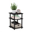 Furinno TURN-N-TUBE Contemporary Engineered Wood Multipurpose Shelf in Black