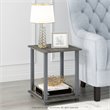 Furinno Engineered Wood SIMPLISTIC End Table in French Oak Gray (Set of 2)