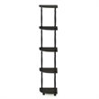 Furinno TURN-N-TUBE Wood 5-Tier Corner Display Rack w/ CLASSIC Tube in Espresso