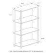 Furinno TURN-N-TUBE Wood 4-Tier Multipurpose Shelf Display Rack in Dark Walnut