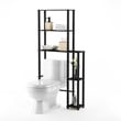 Furinno TURN-N-TUBE Wood Toilet Space Saver with 5 Shelves in Espresso/Black