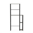 Furinno TURN-N-TUBE Wood Toilet Space Saver with 5 Shelves in Oak Gray/Black