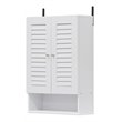 Furinno INDO Contemporary Engineered Wood Double Door Wall Cabinet in White