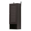 Furinno INDO Contemporary Engineered Wood Slim Wall Cabinet in Espresso