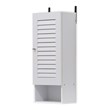 Furinno INDO Contemporary Engineered Wood Slim Wall Cabinet in White