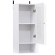 Furinno INDO Contemporary Engineered Wood Slim Wall Cabinet in White